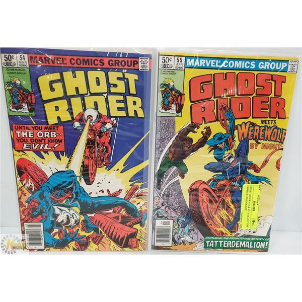 GHOST RIDER #54 & #55 COLLECTOR COMICS