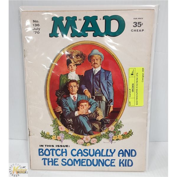 MAD MAGAZINE #136 FROM 1970 COLLECTIBLE