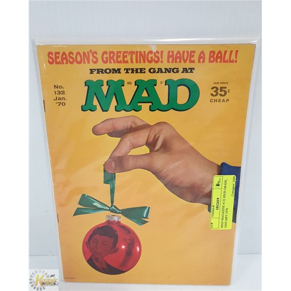 MAD MAGAZINE #132  JANUARY 1970