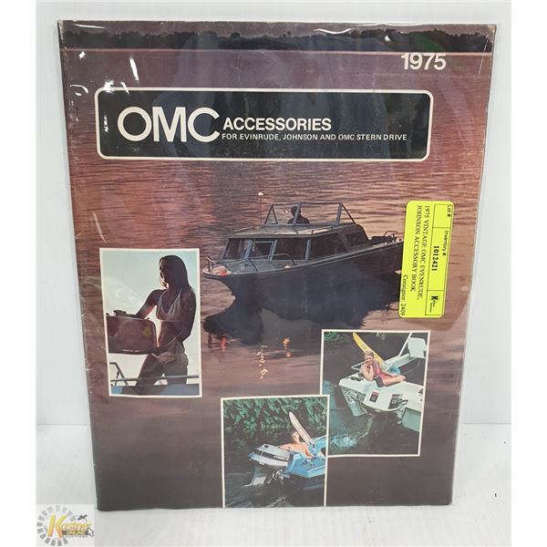 1975 VINTAGE OMC EVENRUDE, JOHNSON ACCESSORY BOOK