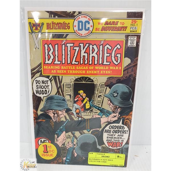 BLITZKRIEG #1 KEY ISSUE COLLECTOR COMIC