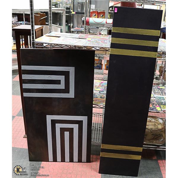 LOT OF 2 CANVAS ART PICTURES