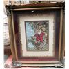 Image 1 : ORNATE FRAMED NEEDLEPOINT PICTURE 25" X 30"