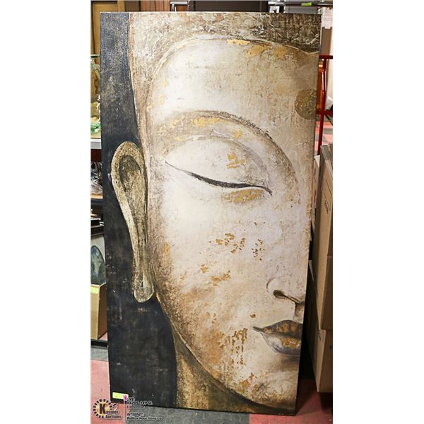 LARGE BUDDHA CANVAS PICTURE 30" X 60"