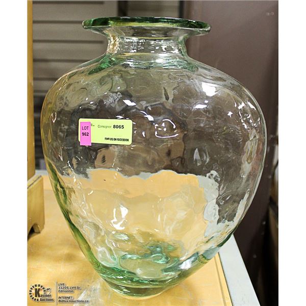 LARGE GLASS VASE 24" TALL