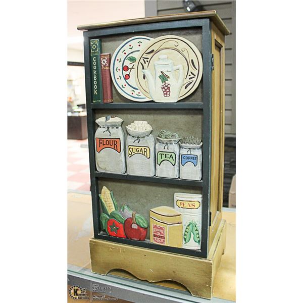 DECORATIVE KITCHEN CABINET 13" X 10" X 26"