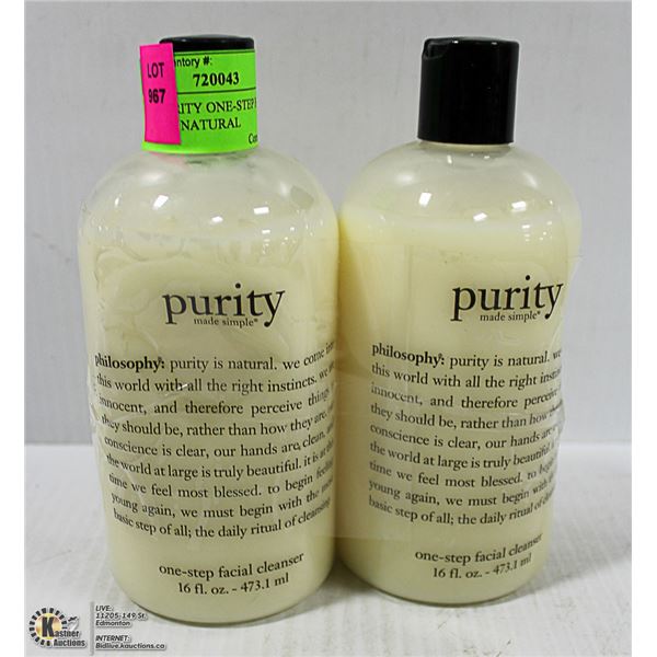 2PK OF PURITY ONE-STEP FACIAL CLEANSER NATURAL