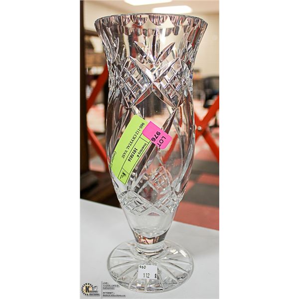 CRYSTAL VASE 10" TALL