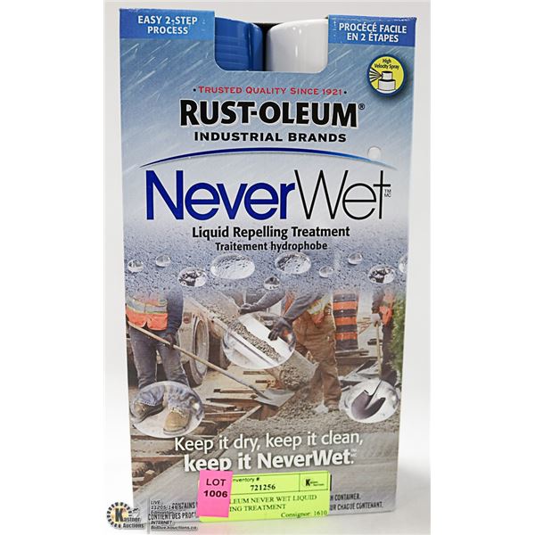 RUST-OLEUM NEVER WET LIQUID REPELLING TREATMENT