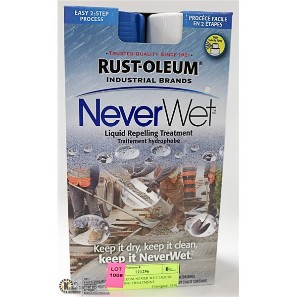 RUST-OLEUM NEVER WET LIQUID REPELLING TREATMENT