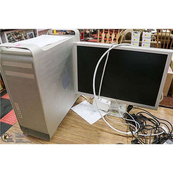 UNCLAIMED: APPLE COMPUTER WITH MONITOR, SOLD WITH
