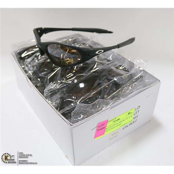 BOX OAKLEY STYLE SMOKE BLACK DESIGNER SUNGLASSES