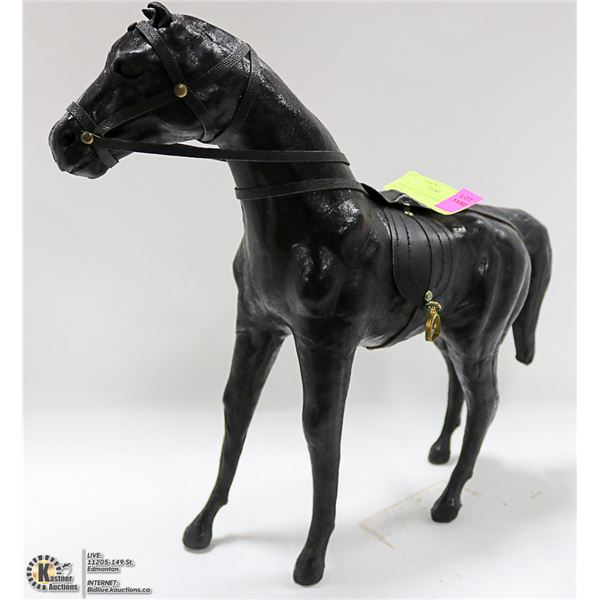 HANDCRAFTED LEATHER HORSE FIGURE