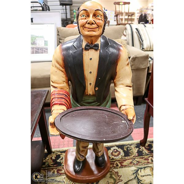 WAITER WITH TRAY 36" TALL
