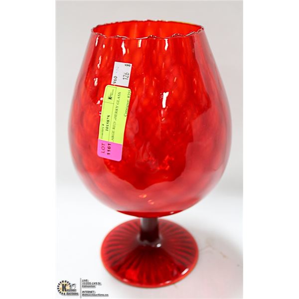 LARGE RED SHERRY GLASS