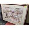 Image 1 : "FIRST SNOW" BY NANCY LUND FRAMED PRINT