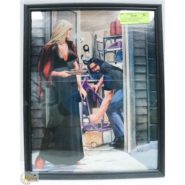 11 X 14 EASYRIDERS HARLEY FRAMED CENTERFOLD