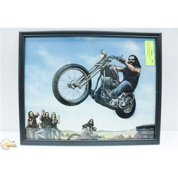 11 X 14 EASYRIDERS HARLEY FRAMED CENTERFOLD