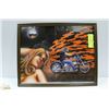 Image 1 : 11 X 14 EASYRIDERS HARLEY FRAMED CENTERFOLD