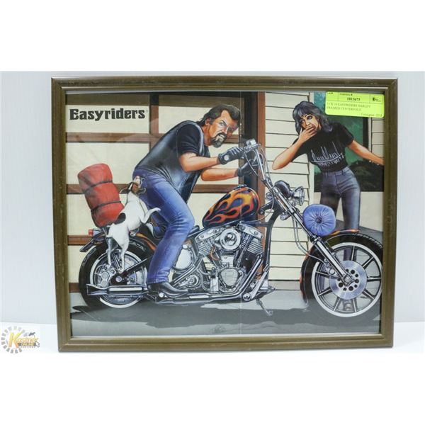 11 X 14 EASYRIDERS HARLEY FRAMED CENTERFOLD