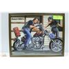 Image 1 : 11 X 14 EASYRIDERS HARLEY FRAMED CENTERFOLD