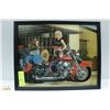 Image 1 : 11 X 14 EASYRIDERS HARLEY FRAMED CENTERFOLD