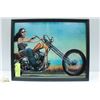 Image 1 : 11 X 14 EASYRIDERS HARLEY FRAMED CENTERFOLD