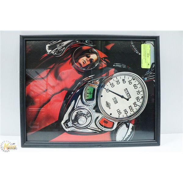 11 X 14 EASYRIDERS HARLEY FRAMED CENTERFOLD