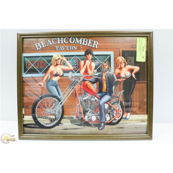 11 X 14 EASYRIDERS HARLEY FRAMED CENTERFOLD