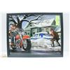 Image 1 : 11 X 14 EASYRIDERS HARLEY FRAMED CENTERFOLD