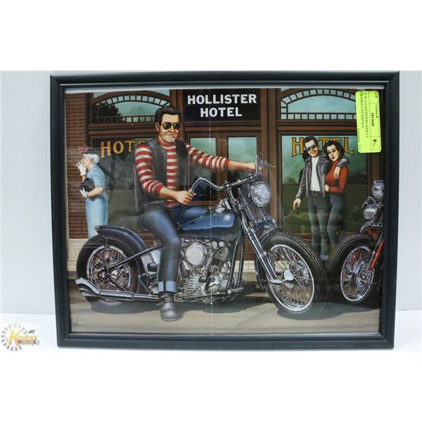 11 X 14 EASYRIDERS HARLEY FRAMED CENTERFOLD