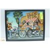 Image 1 : 11 X 14 EASYRIDERS HARLEY FRAMED CENTERFOLD