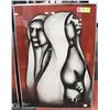 Image 1 : DAVID MBELE - 2 LADIES FRAMED ART