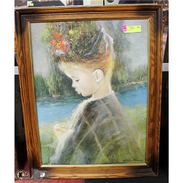 A.G. - GIRL FRAMED ART