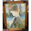 Image 1 : A.G. - GIRL FRAMED ART