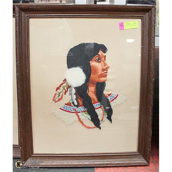 NATIVE AMERICAN CRAFT  INDIAN WOMAN