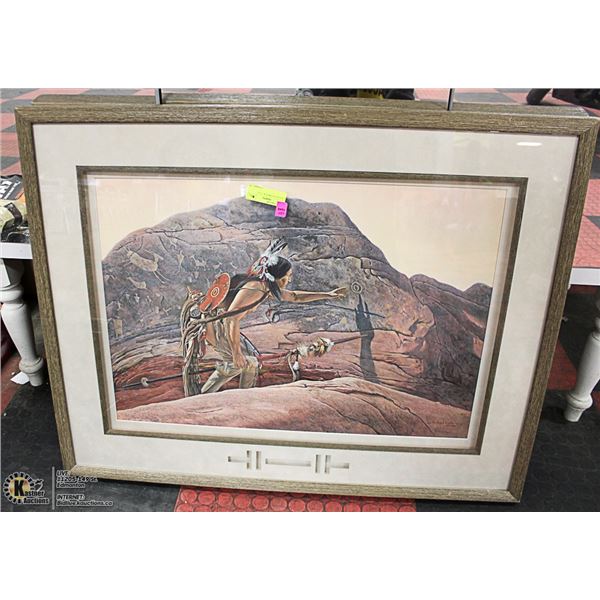 LTD EDITION NATIVE PRINT BY R. LUCE, #851/875