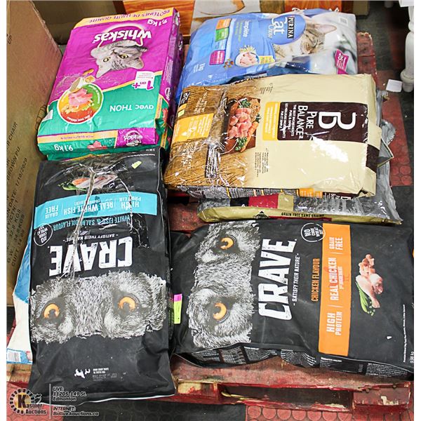 PALLET OF CAT AND DOG FOOD