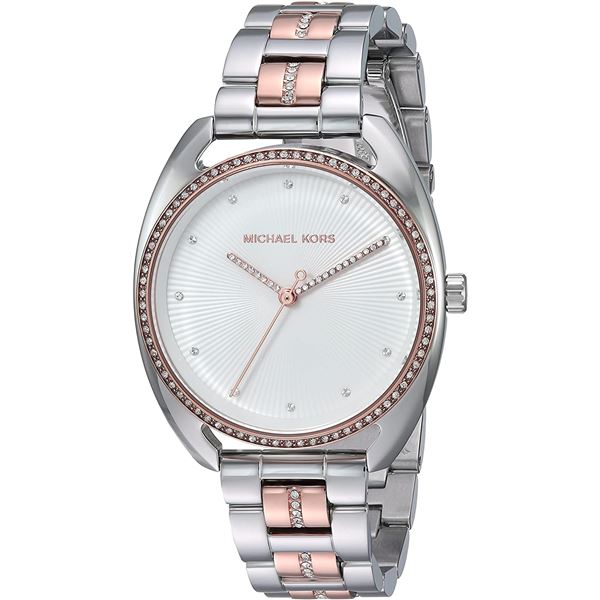 NEW MICHAEL KORS WHITE SUNRAY DIAL 38MM MSRP $379
