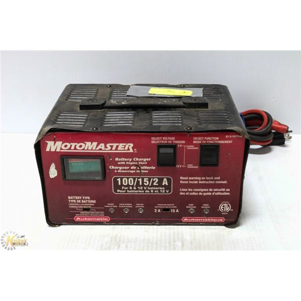 MOTOMASTER BATTERY CHARGER