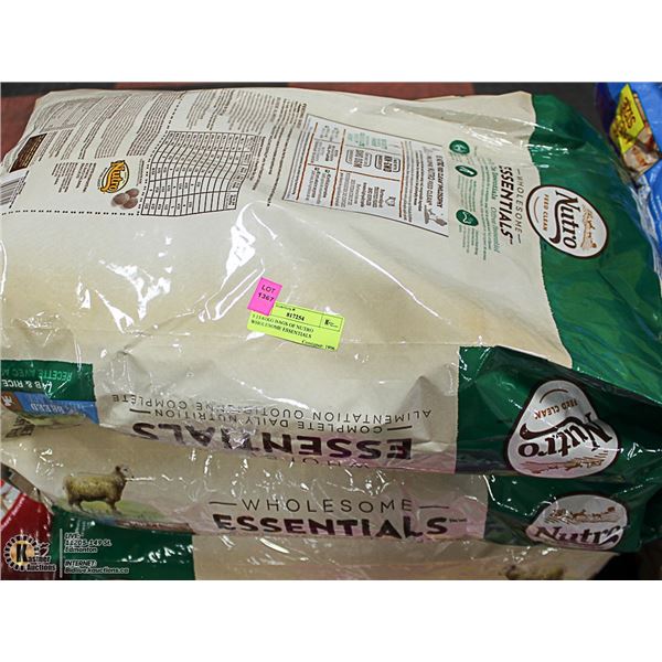 FIVE 13.61KG BAGS OF NUTRO WHOLESOME ESSENTIALS