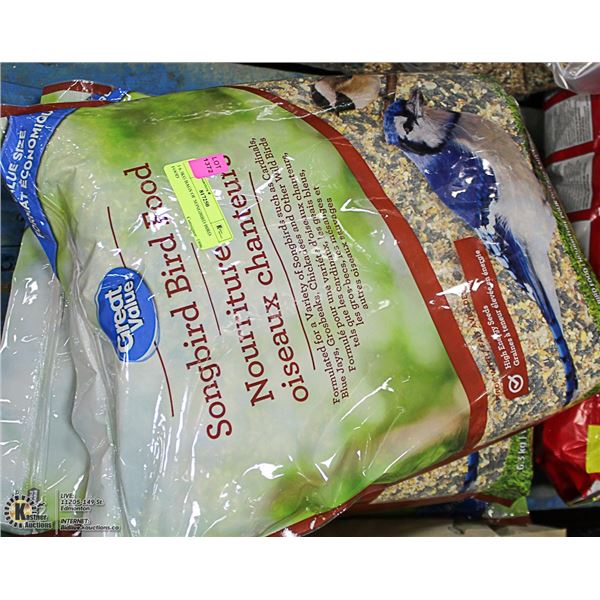 THREE 6.3KG BAGS OF SONGBIRD BIRD FOOD
