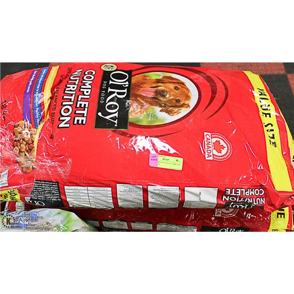 FOUR 18KG BAGS OF OL'ROY COMPLETE NUTRITION