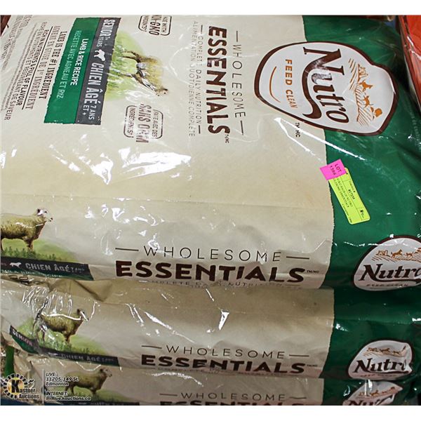 THREE 13.61KG BAGS OF NUTRO WHOLESOME ESSENTIALS