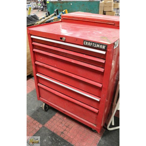 RED CRAFTSMAN ROLLING TOOL BOX