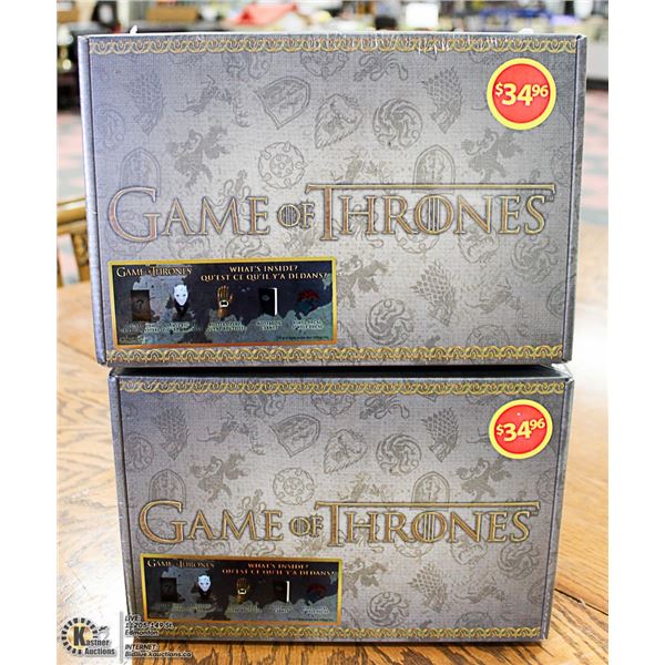 BOX OF GAME OF THRONES COLLECTIBLES