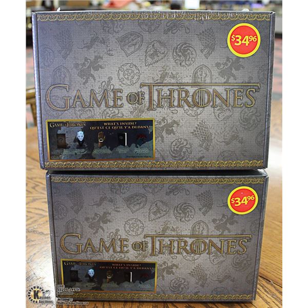 BOX OF GAME OF THRONES COLLECTIBLES