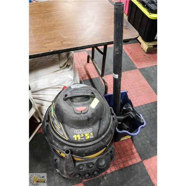 11.5 GALLON ULTRA SHOP VAC WITH ATTACHMENTS