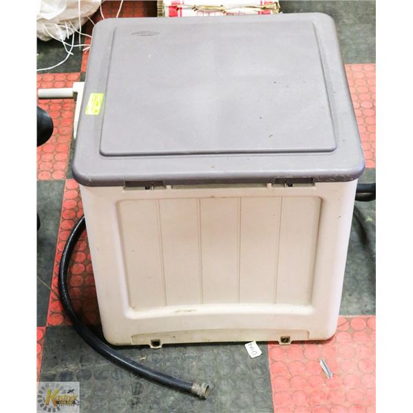 YARDWORKS HIDEAWAY HOSE REEL COVERED