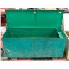 GREEN METAL JOB BOX 4 FOOT X 18 INCH WIDE